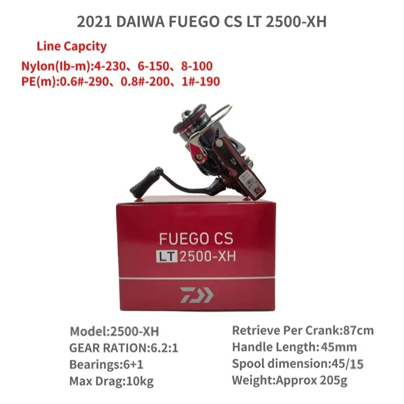 2021 DAIWA FUEGO CS LT 1000S-XH 2000S-XH 2500 2500-XH 2500S-XH