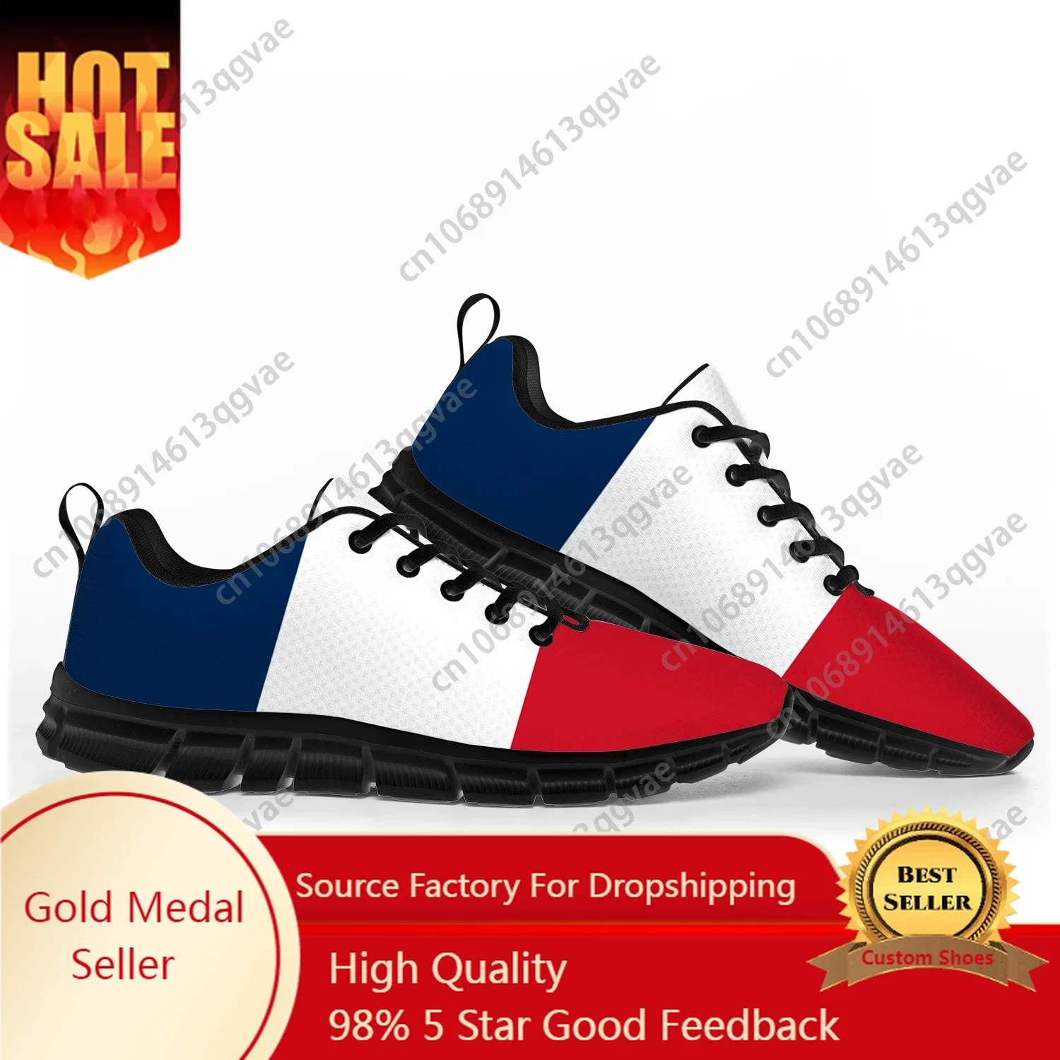 French Flag Sports Shoes Mens Womens Teenager Kids Children Sneakers  France Casual Custom High Quality Couple Shoes