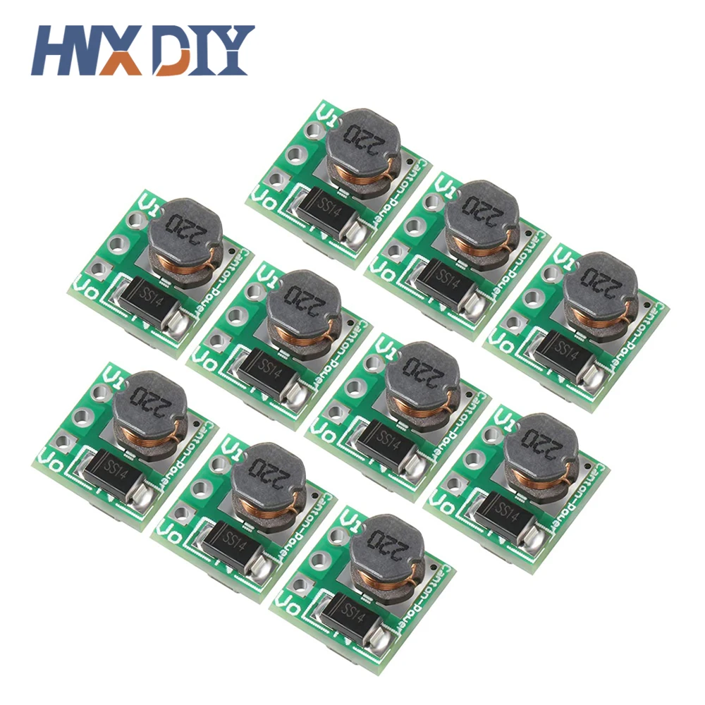 5/10szt 0.9-5V do 5V DC-DC Step-Up Power Module Voltage Boost Converter Board 1.5V 1.8V 2.5V 3V 3.3V 3.7V 4.2V do 5V