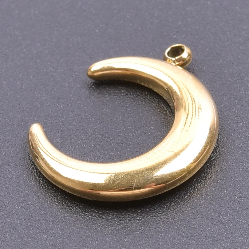5pcs Gold Color Vintage Moon Charms For Jewelry Making Supplies Metal Crescent Moon Pendant Diy Necklace Earrings Accessories