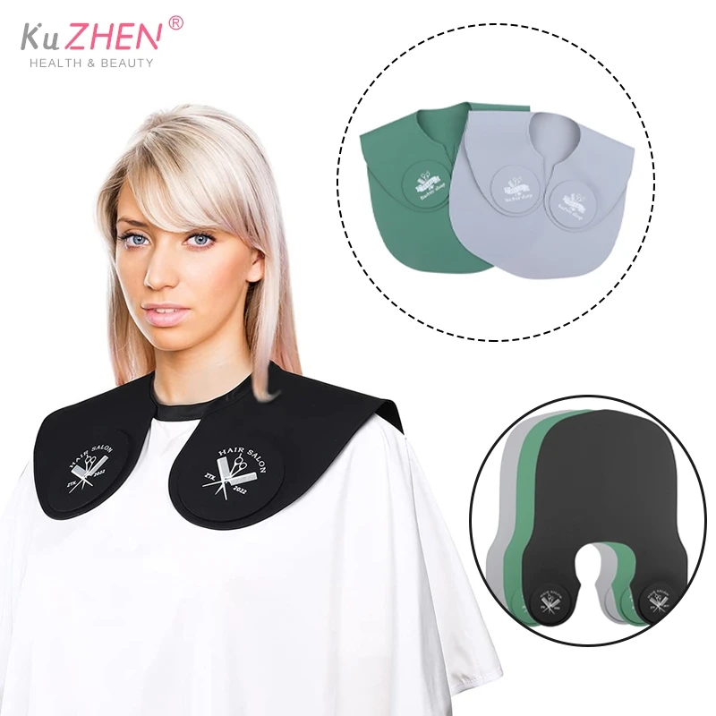 

1pcs Hair Dye Collar Silicone Hair Cutting Collar Hair Dyeing Shawl Hairdressing Cape Neck Wrap Guard Haircut Shoulder Pad Scarf