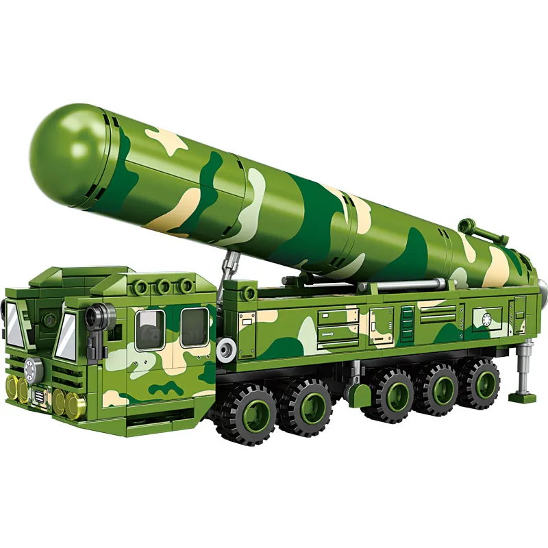 

World War Intercontinental Missile Vehicle Building Blocks Intercontinental Missile Model Military Tank Boy Toy Children's Gift