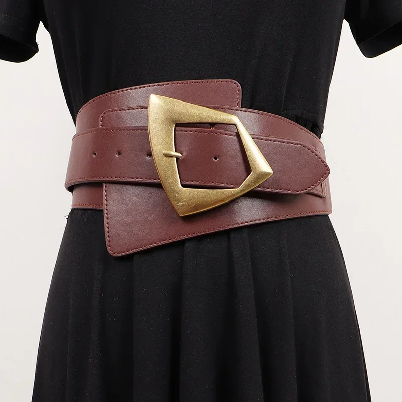 women-new-fashion-pu-elastic-force-leather-wide-corset-belts-luxury-retro-design-metal-buckle-waist-dress-belt-accessories