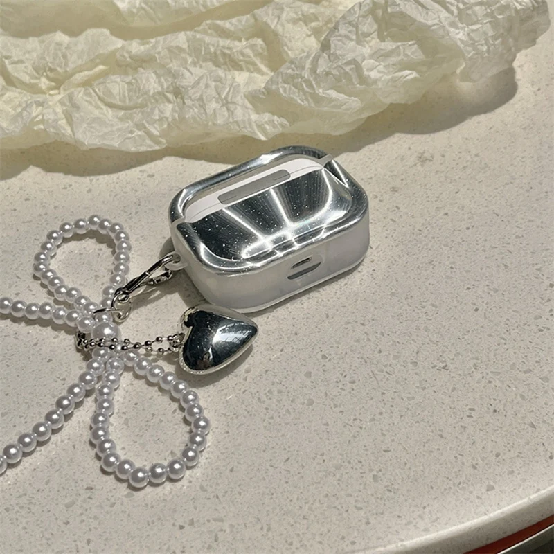 3D Bow Earphone Protective Case For , Heart-Shaped Design, Shockproof Protective Case