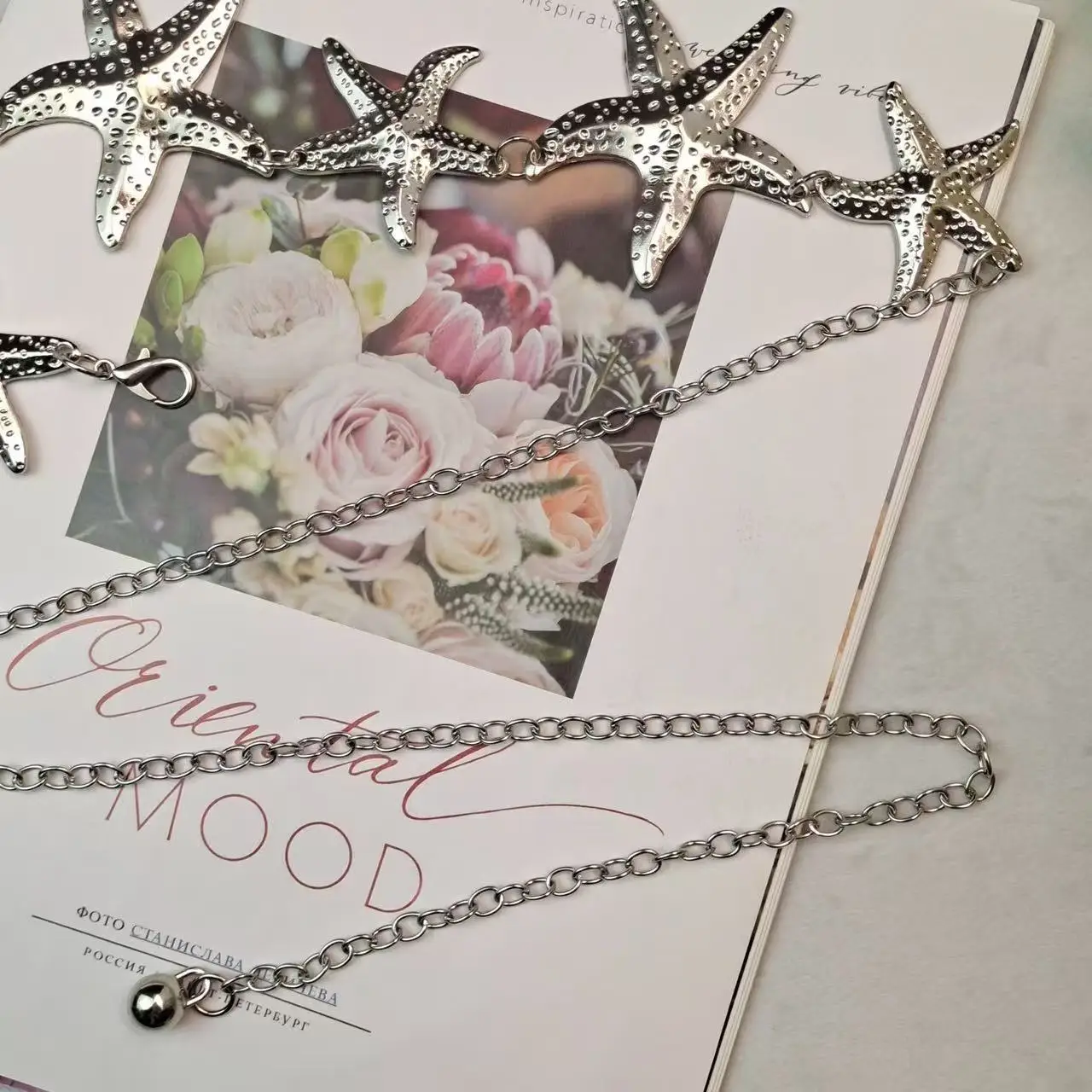 ヨーロッパとアメリカのクロスボーダーヒトデスプライシングウエストチェーン女性のための甘くてクールな女の子パーソナライズされたデザインベルトファッション