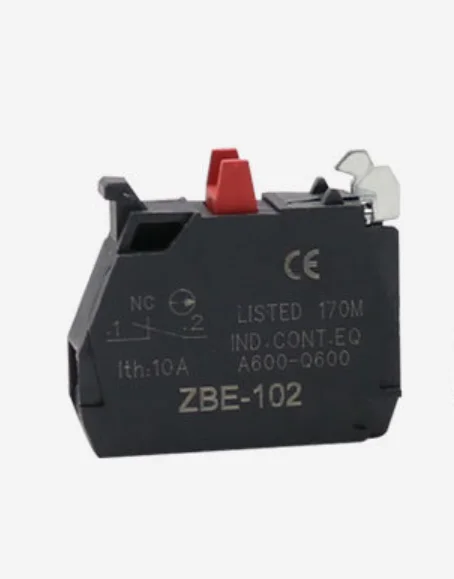 اتصالات كهربائية موثوقة ZBE101 كتلة اتصال واحدة مشبك لولبي محطة سبائك الفضة 1NO ZBE101 (10 قطعة)