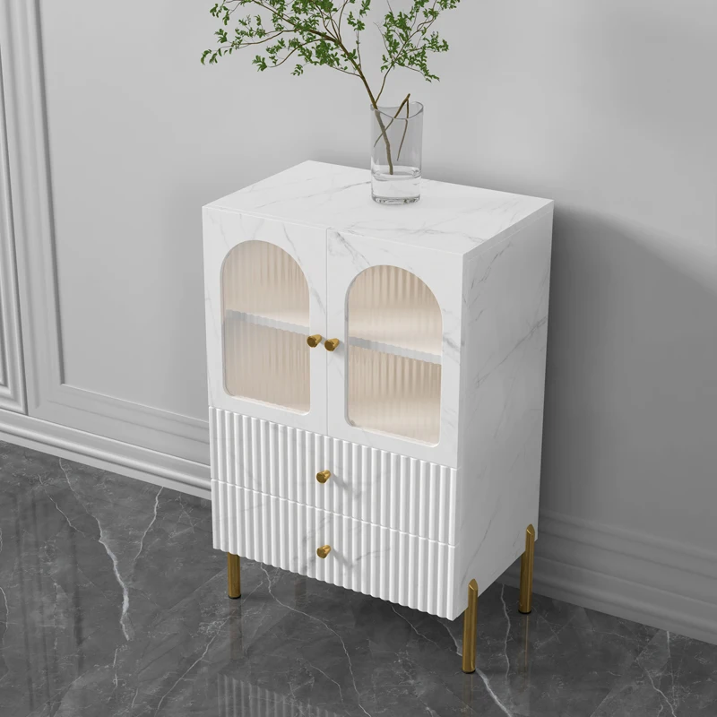 Hidden Storage Furniture Living Room Cabinets Cream Wind Small Apartment Chest Drawers Bedroom Trendy Vitrinas Home Furniture