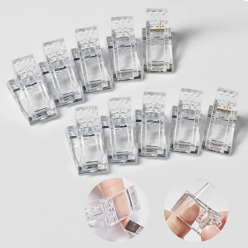 5 Pcs Nail Tips Clip Acrylic Extension Clamp for UV Builder Gel