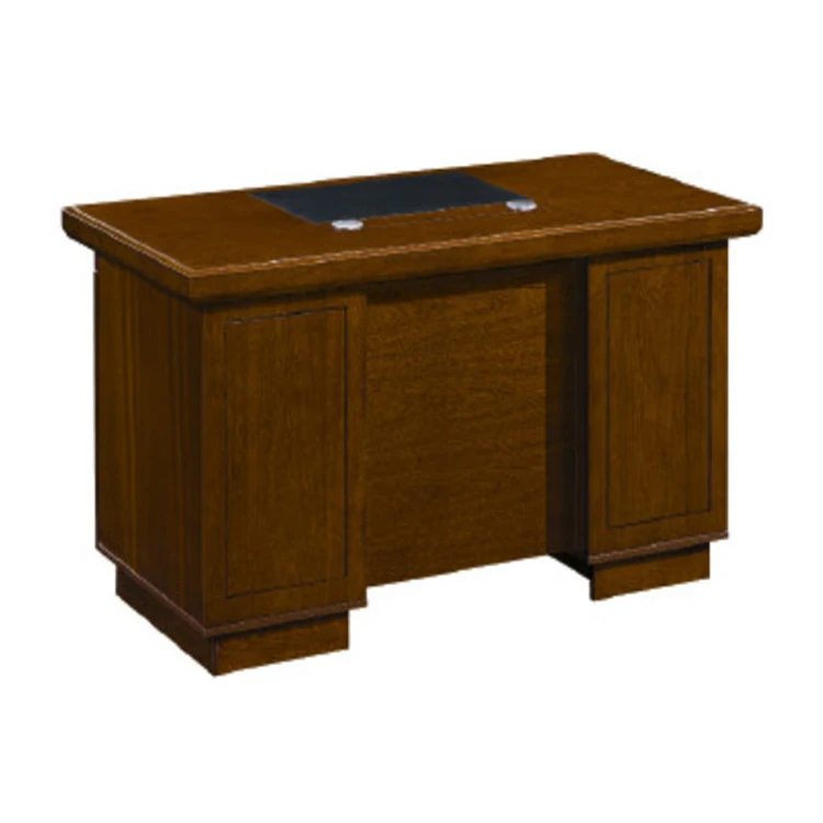 Veneer Executive Office Furniture Solid Wood Computer Table Boss Office Desk