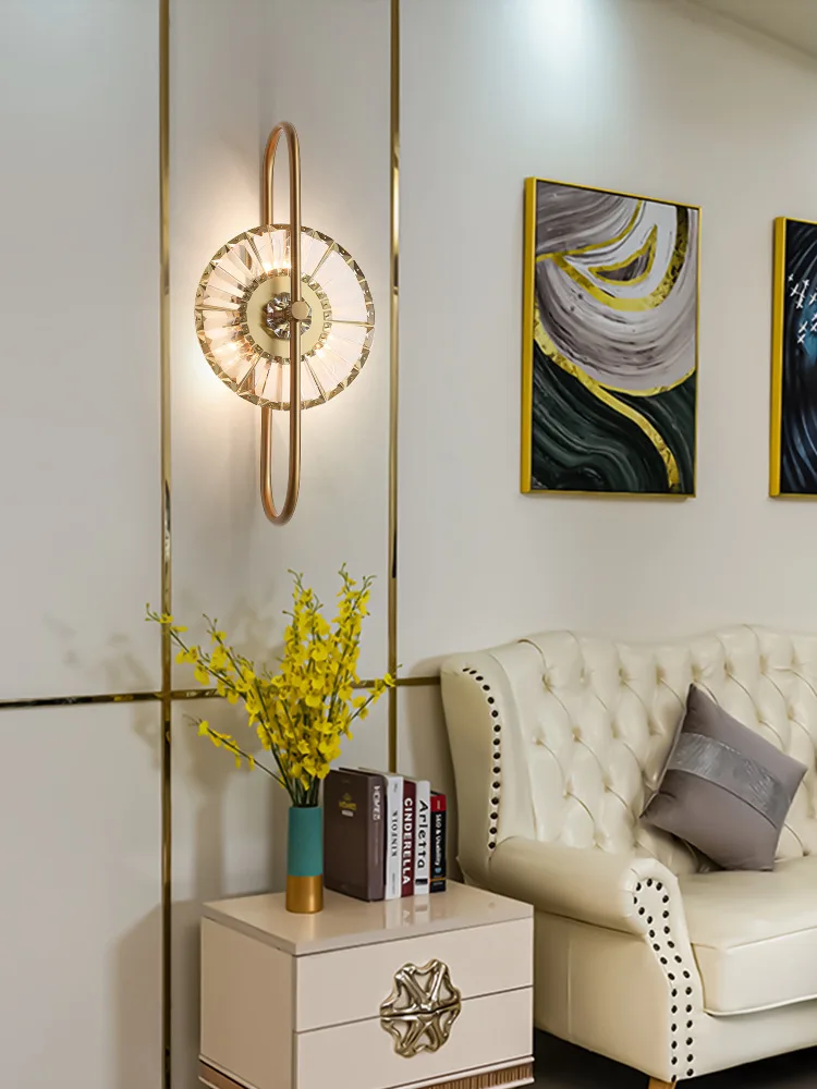 2022 neue Stil Moderne Hohe Qualität Kristall Glas Rohr Lampe Schatten LED Innen Wand Lampe Für Home Dekoration