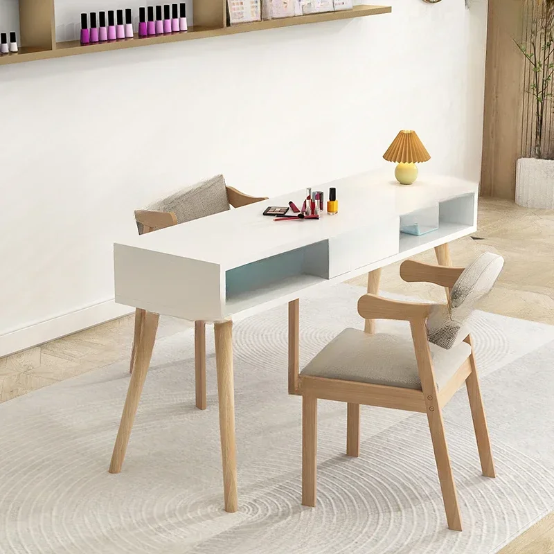 

Beauty Salon Wood Nail Tables Manicure Modern Makeup Professional White Nail Tables Living Room Mesa De Manicurista Furniture