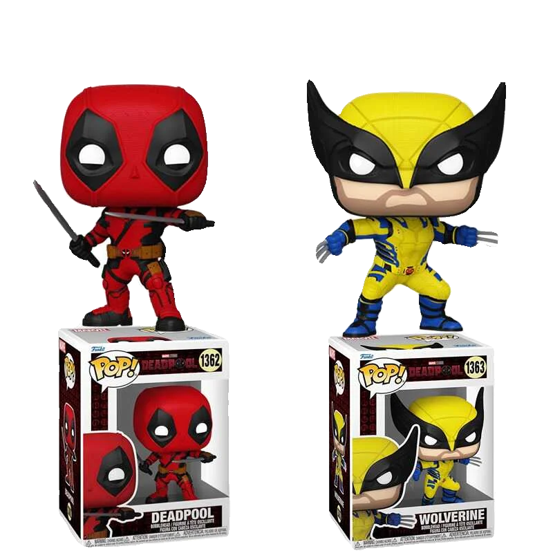 Funko POP Oryginalna Figurka Deadpool Anime Wolverine Figurka Akcji Zabawki dla Chłopców Dziewcząt Dzieci Prezent Kolekcjonerski Model Ozdoby
