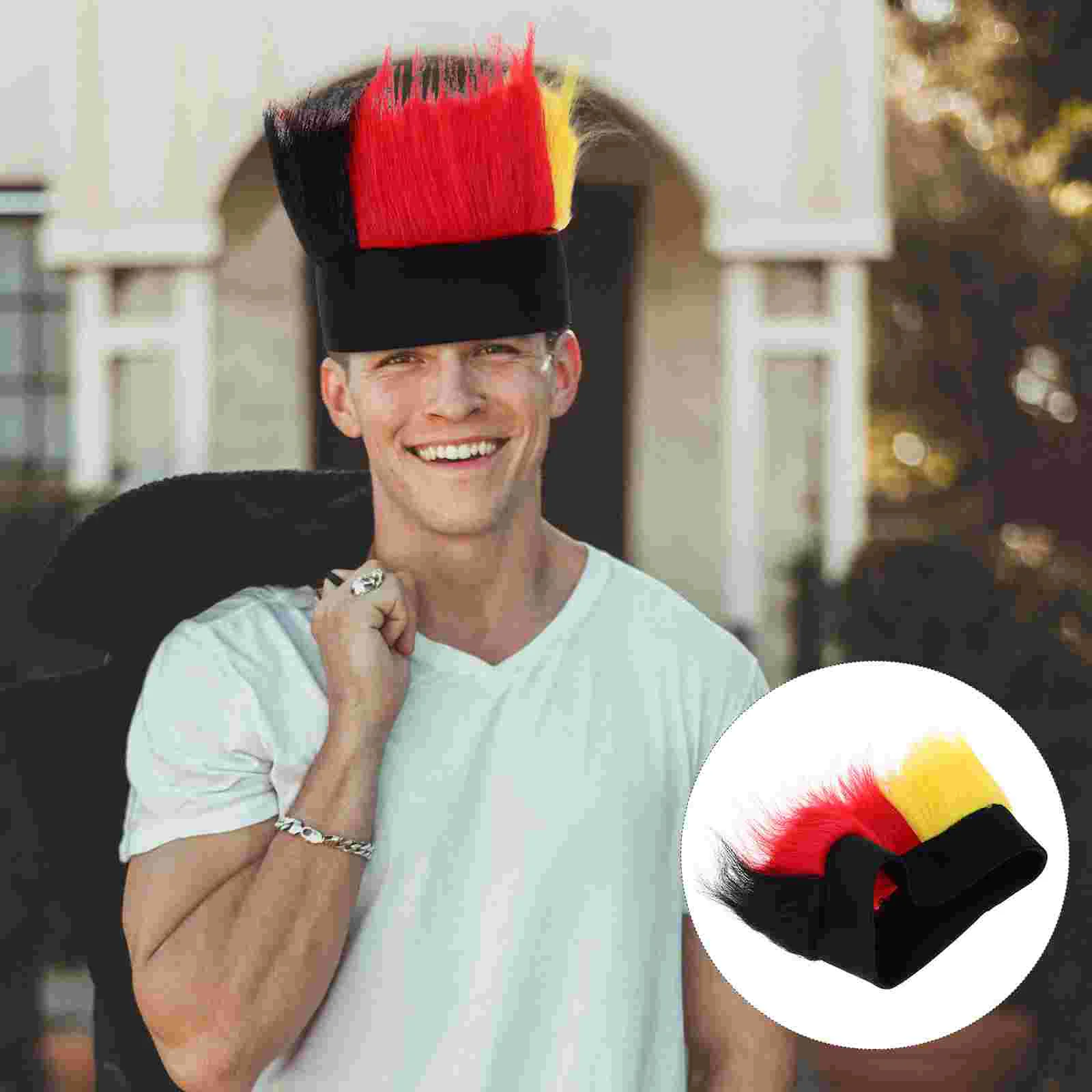 German Fans Black yellow And Red Crazy Hair For And European Championship Patriotic Accessories For Sports Eve