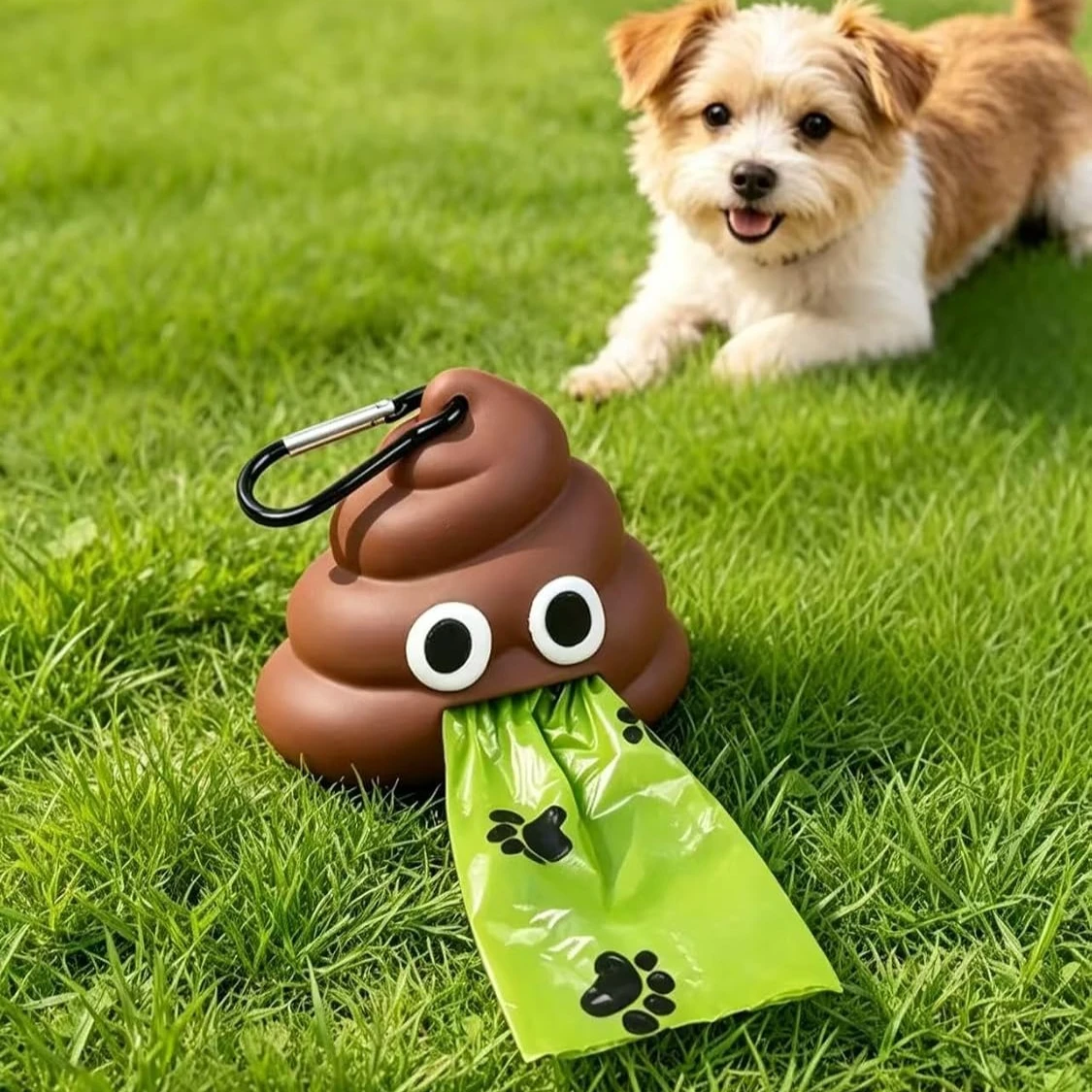 1pc Portable Dog Toilet Bag Dispenser, Garbage Shell Holder for Manure Cleaning, Outdoor Walk Essentials, Lightweight & Sturdy