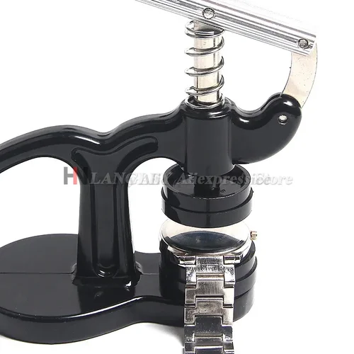 Imagen 2 del producto Juego de herramientas de prensa trasera de reloj, troqueles de ajuste antideslizante, caja de reloj de nailon, Kit de herramientas de reparación de relojes más cercano para relojero, 12 Uds., venta al por mayor