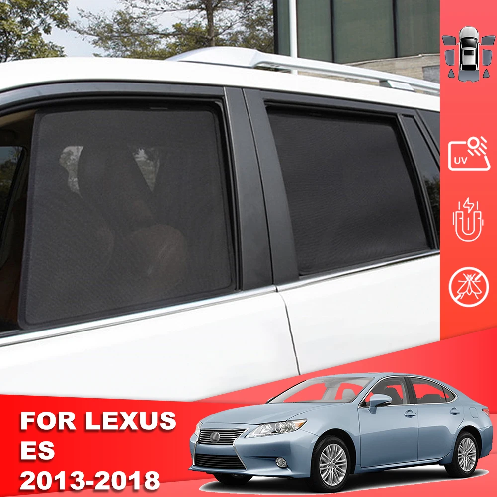 

For Lexus ES 300h XV60 2013-2018 Magnetic Car Sunshade Shield Front Windshield Curtain Rear Side Baby Window Sun Shade Visor