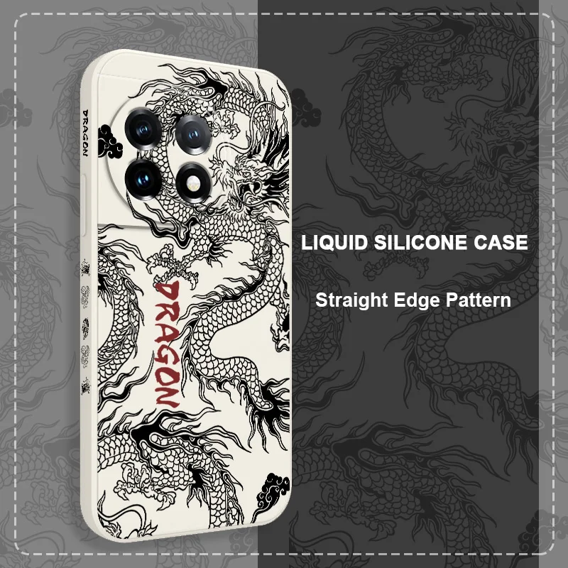 

Devil Dragon Phone Case For Oneplus 13 13R 12 12R 11 11R 10 10R 10T 9R 9RT 9 8T 8 7 7T Pro 5G Liquid Silicone Cover