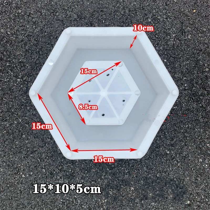 Hollow Hexagonal Plastic Mold for River Slope Project Slope Protection Six-Block Grass Planting Brick Concrete Decoration