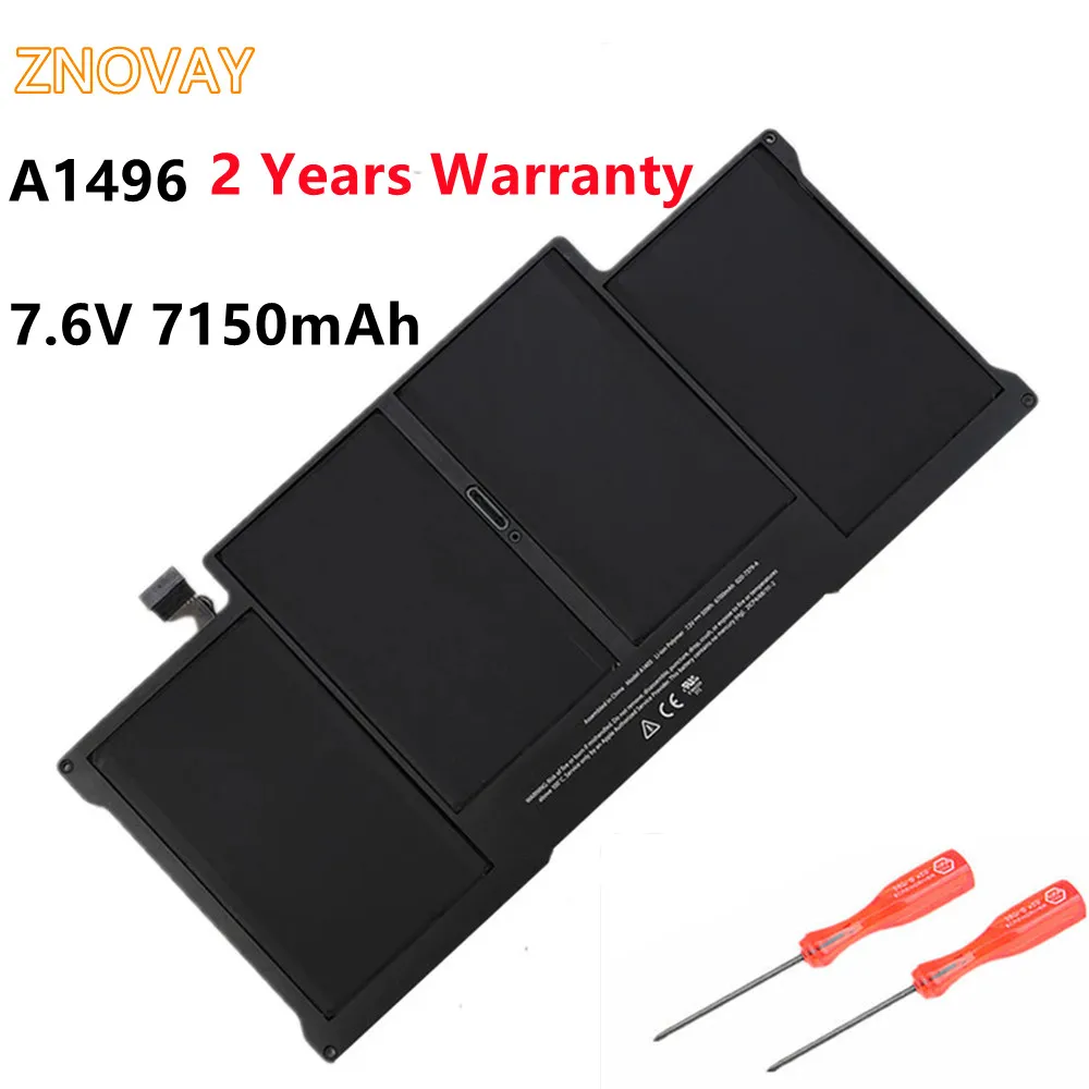 

ZNOVAY Laptop Battery 54.4Wh A1496 For Apple MacBook Air 13" A1466 2012/2013/2014/2015/2017 MD760LL/A MD761CH/A 7.6V 7150mAh