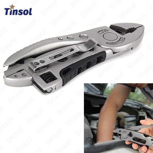  TINSOL Multitool Plier Pocket Knife Screwdriver Set Kit Adjustable Wrench Jaw Spanner Repair Outdoor Camping Survival Multitools 