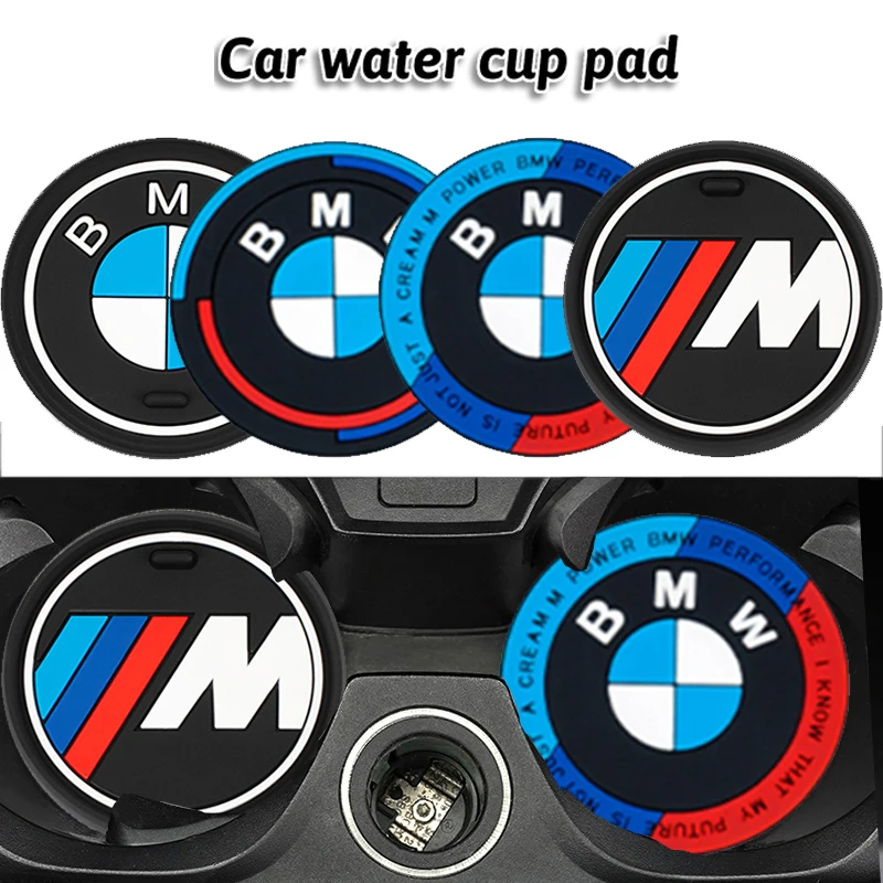 Car Interior Coaster Water Cup Anti-slip Pad Decorate Mat For BMW E46 E90 E60 F30 F10 E39 E36 F20 G30 G20 E87 E92 E91 E30 F11 X1