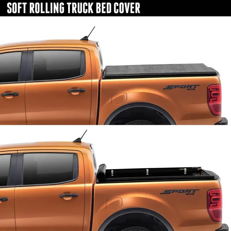 for Truxport soft roll up truck bed tonneau cover | 297701 | fits 2015 - 2024 Ford F-150 5 '7 