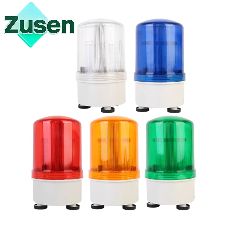 

Zusen TB1101(J) Magnet base 12V 24V 110V 220V Alarm Rotating and Blinking Signal Warning Light With Sound