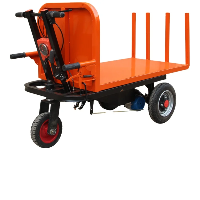 

Electric hauler three-wheeled trolley construction site