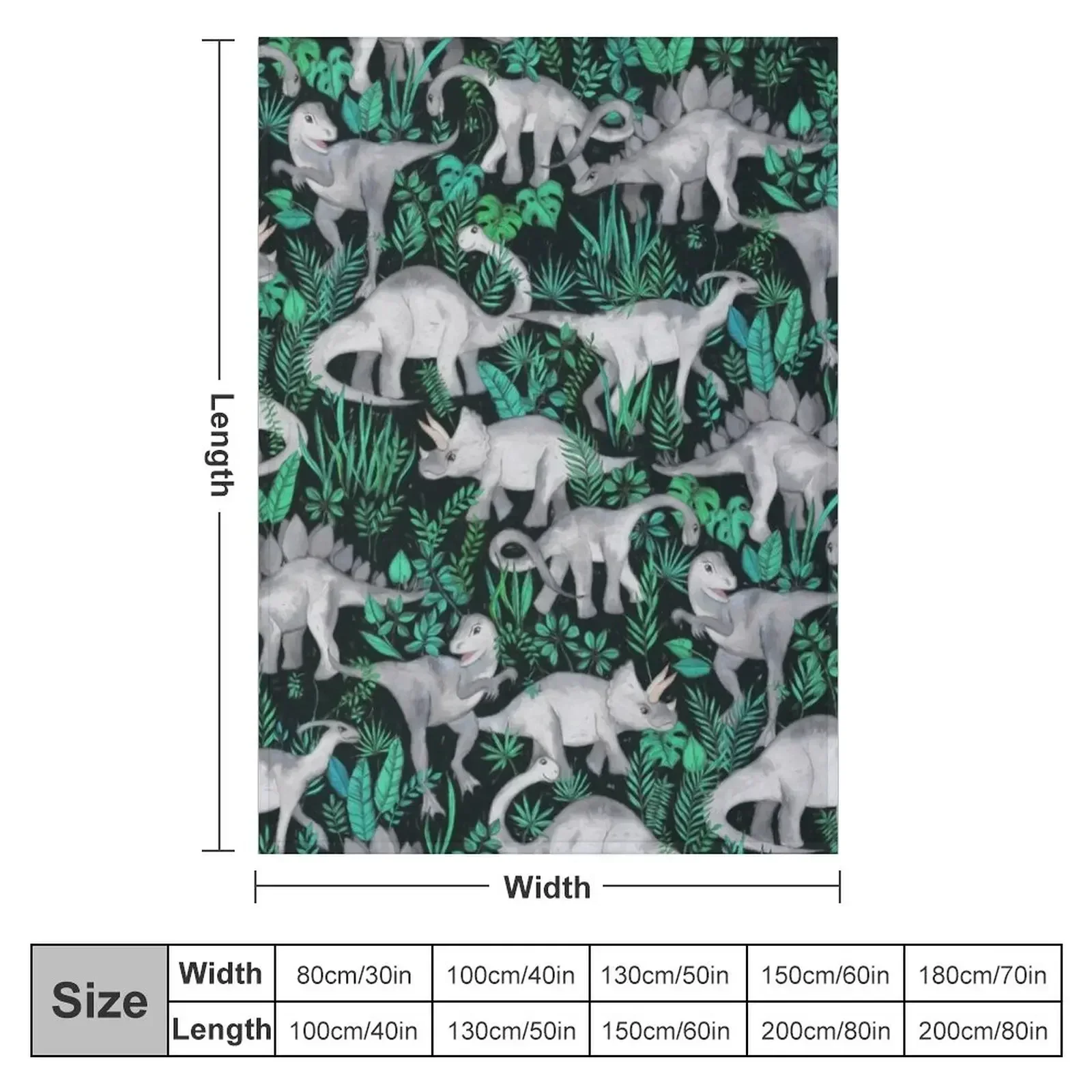 Dinosaur Jungle Throw Blanket Hair Blankets Sofas Of Decoration Blankets