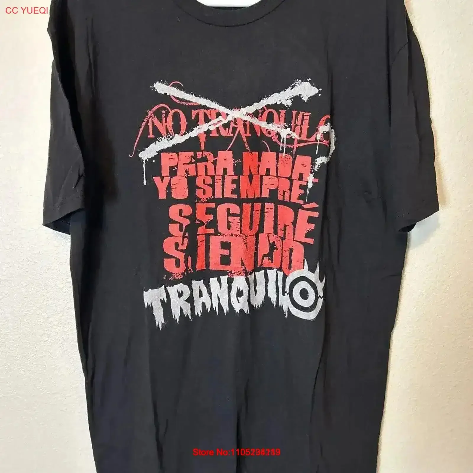 

Tranquilo Reiniciar Wrestling double Los Ingobernables T Shirt size XL vintage Washed Slightly Soft Versatile streetwear