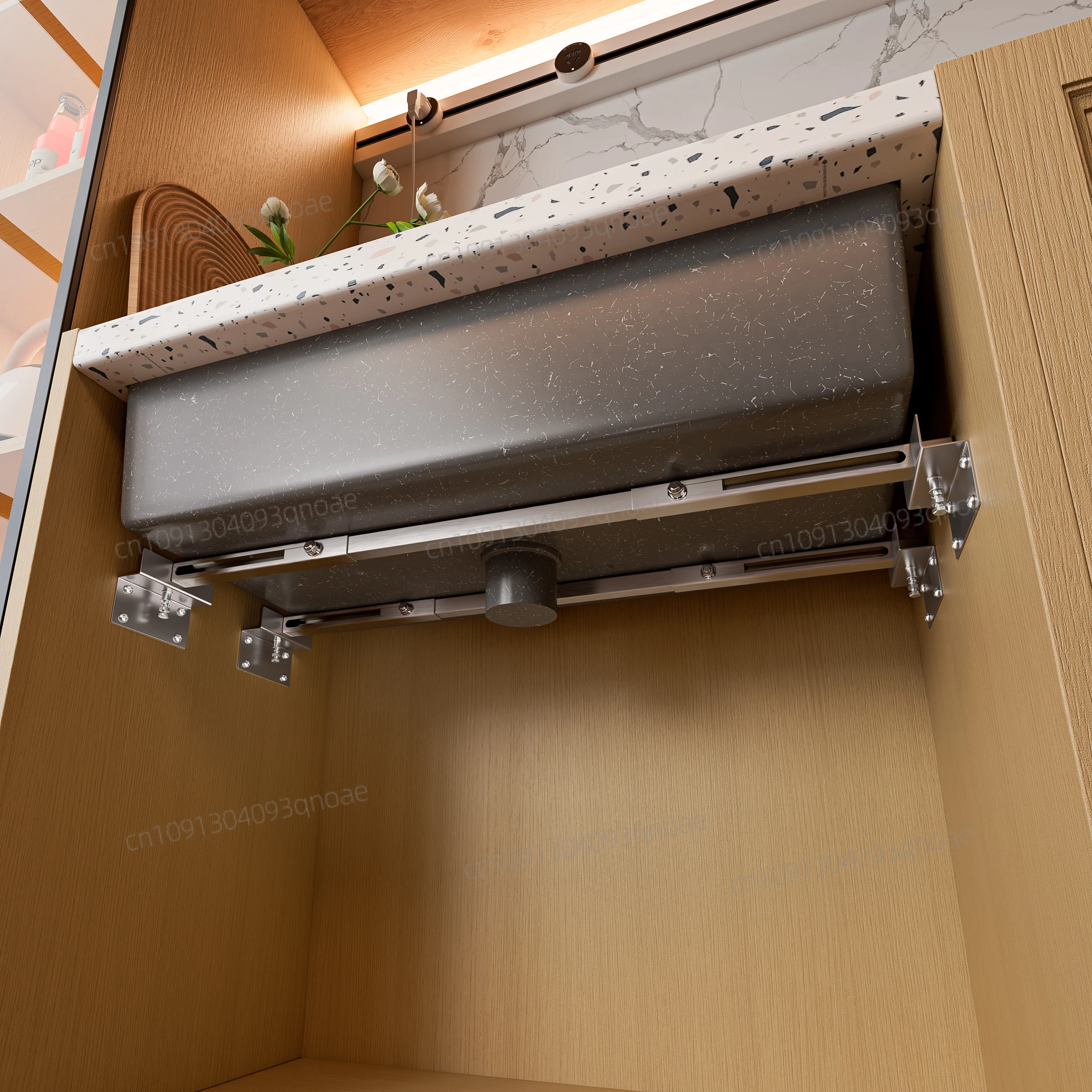 

Only One Bar 1PC Undermount Sink Support Brackets Adjustable Stainless Steel Installation for Heavy Duty Undermount Kitchen Sink