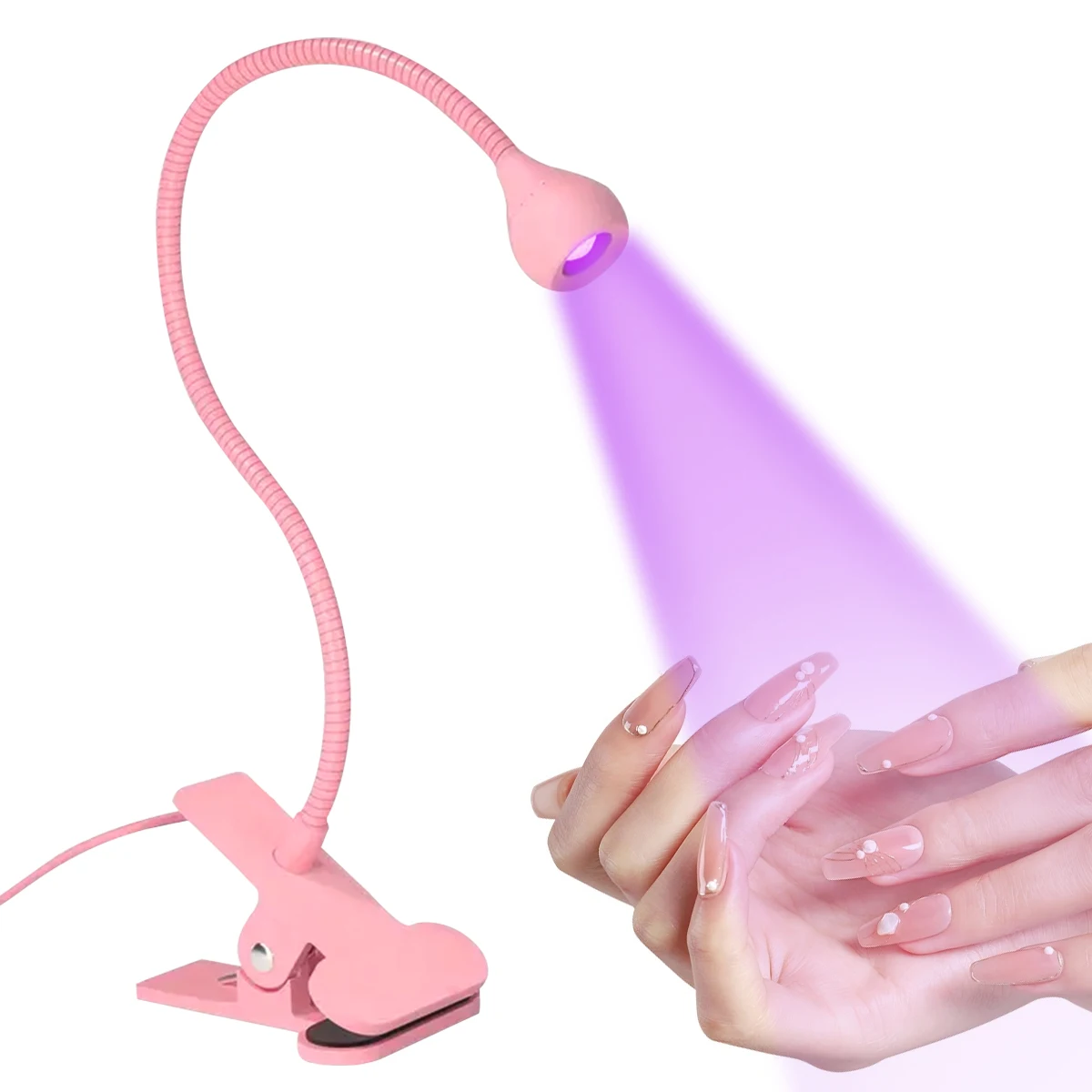 

LED Nail Lamps 3W 395nm Flexible Gooseneck Lamp Quicky Dry Nail Manicure Dryer Gel Polish Curing Light for Gel Nails