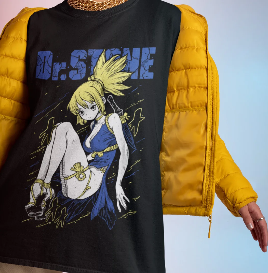 Dr Stone Kohaku Tshirt Senku Ishigami Shirt Anime Manga T-Shirt Taiju Oki Ryusui