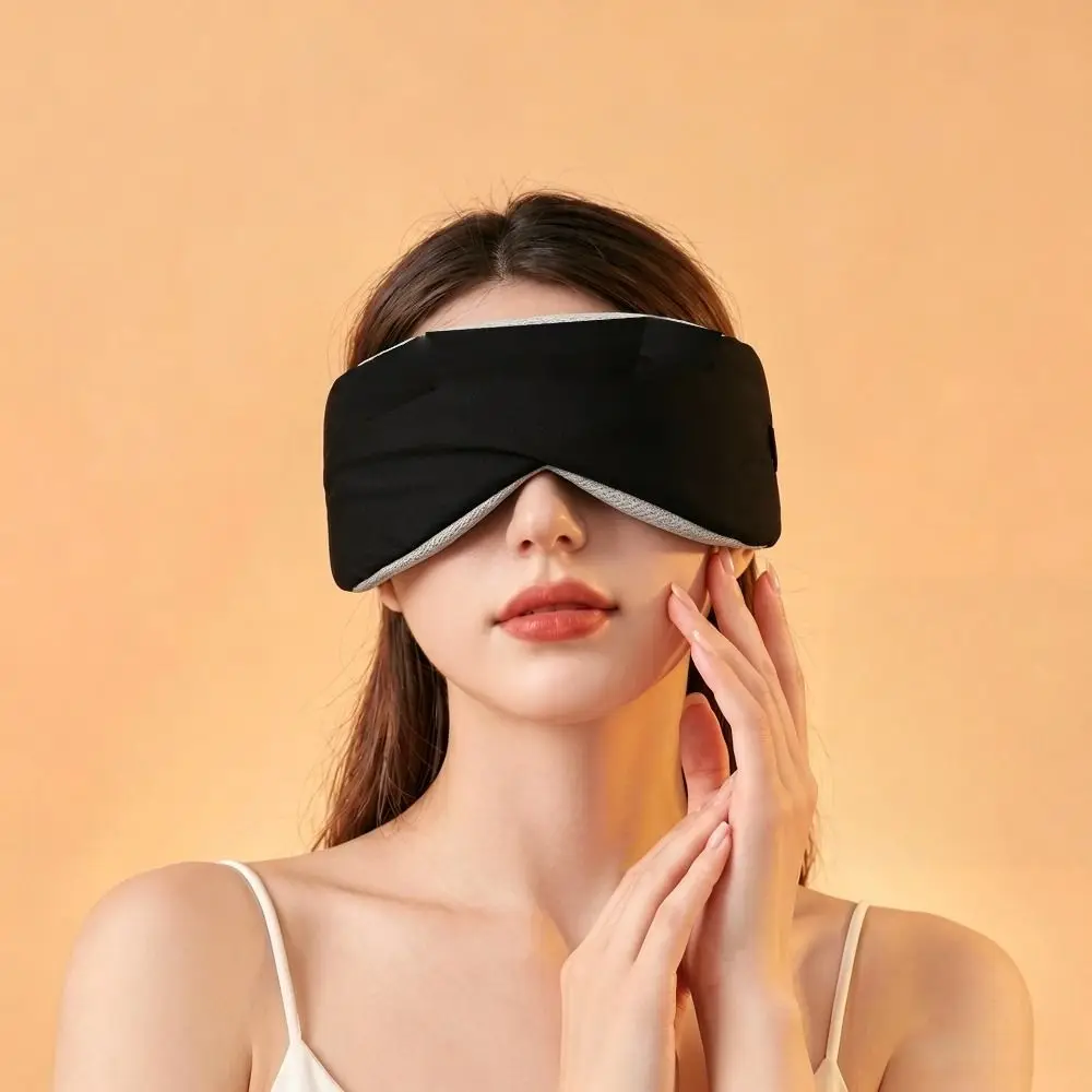 Gentle Pressure Weighted Eye Mask Full-Coverage Adjustable Sleep Eye Cover Light Blocking Comfortable Gravity Eye Shade Students