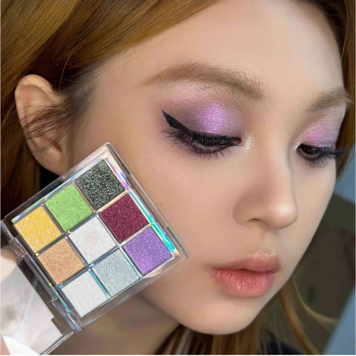 쉰이펙트 카멜레온 아이섀도우 팔레트 9색 9g 휴대용 메이크업 화장품