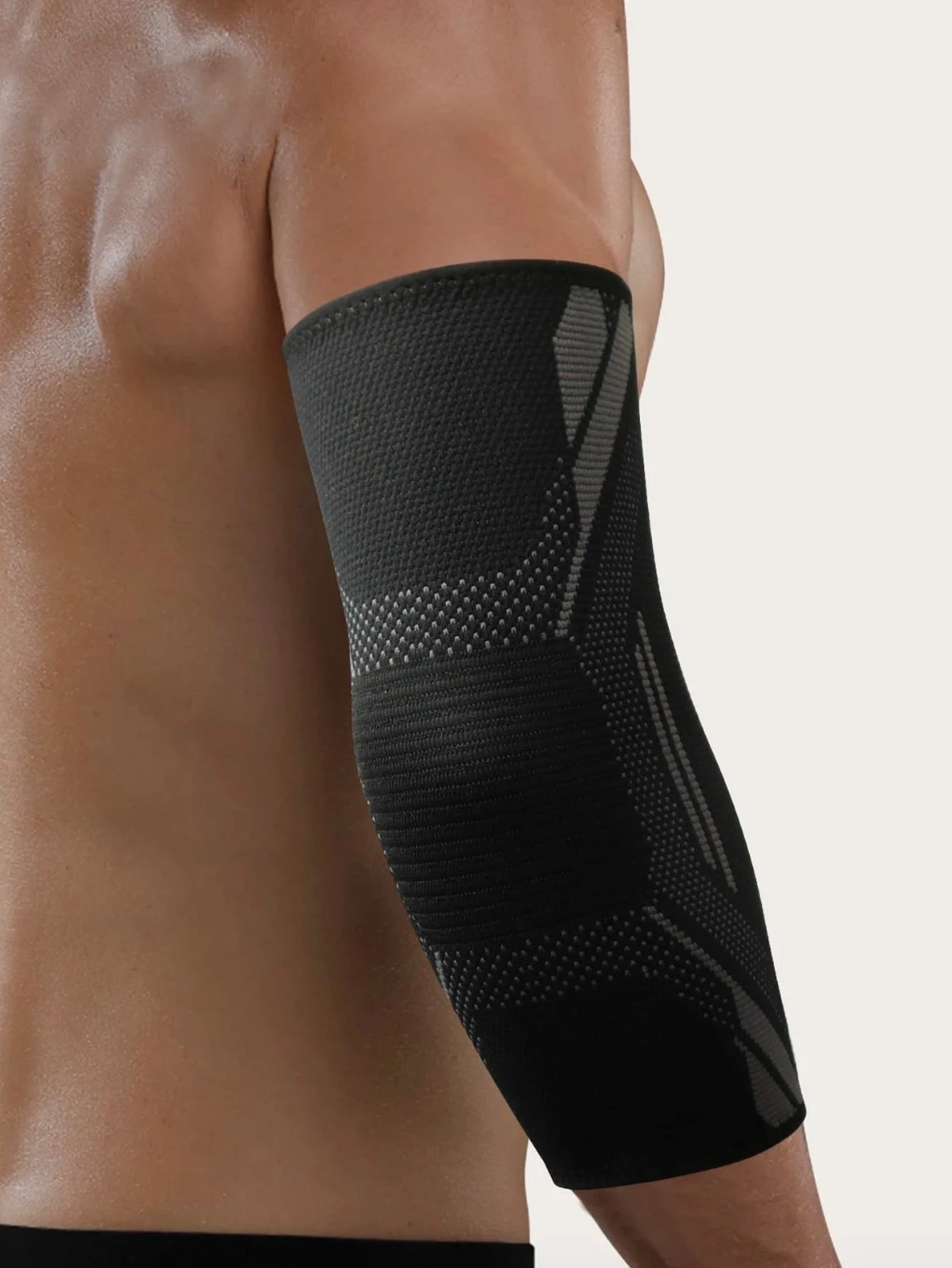 1 Stück Nylon-Ellenbogen-Kompressionshülse, elastische Tennis-Ellenbogenstützen für Sehnenentzündung, Armstützen, Golfer-Ellenbogenstütze – Detail 6