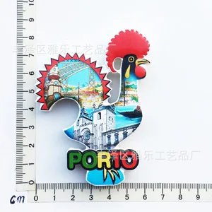 مغناطيس ثلاجة رمز المناظر الطبيعية في البرتغال ، مغناطيس ثلاجة للهدايا التذكارية للسياحة ، البرتغال ، لشبونة ,,, الترام ، الديك ، ديكور المنزل أعلى 6 مبيعات الديك البرتغالي للوقت - رقم 6