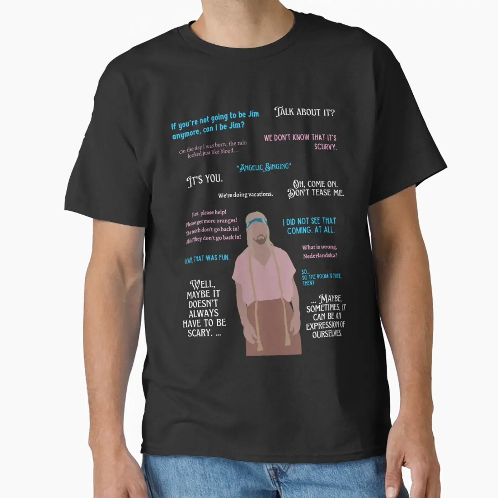 The Swede Quotes Classic T Shirt vintage Washed streetwear Unisex Stylish Stretched homme designer clothes Versatile Slightly