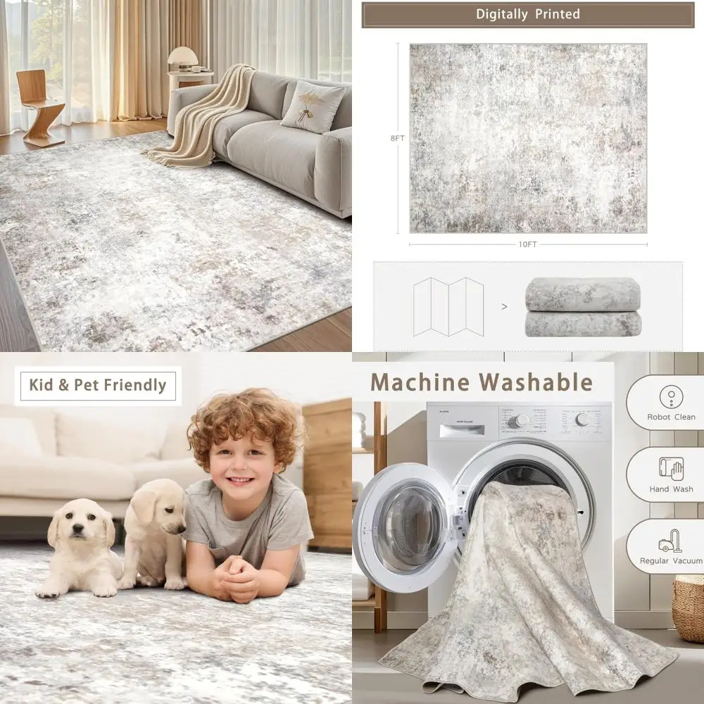 

Моющиеся коврики 8x10: современный абстрактный дизайн для гостиной и спальни, большие ковры из мягкой искусственной шерсти для столовой