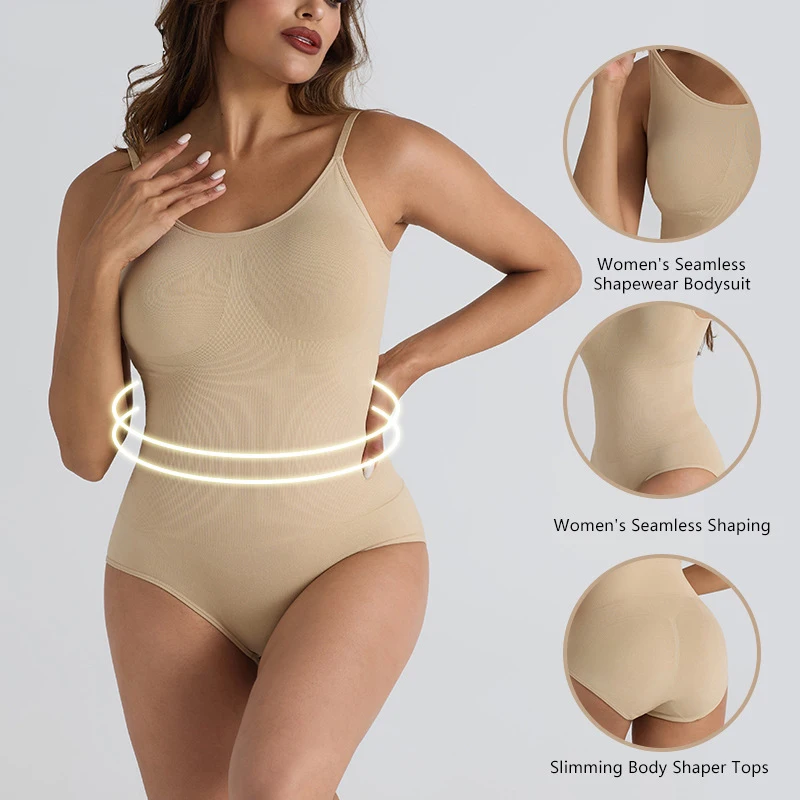 

Women's Shapewear Bodysuit Sexy Solid Color Seamless Waist Cinching Hip Lifting Shapewear Slimming Tight Corset Women