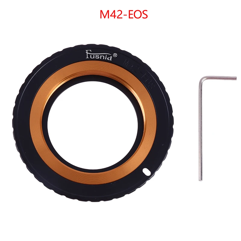 1-częściowy adapter obiektywu M42 z metalowym pierścieniem Regulowany pierścień łączący adapter obiektywu do Canon EF 5DIII 5DII 5D 6D 7D 60D