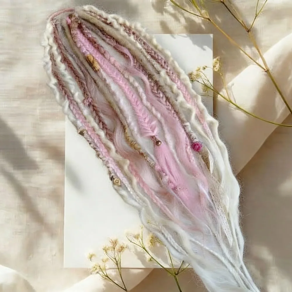 

Эластичные плетеные дреды-хвосты в стиле бохо с резинкой для волос, удлинители для дредов своими руками