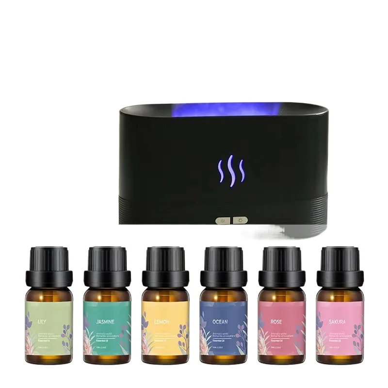 مجموعة زيوت عطرية للعلاج العطري قابلة للذوبان في الماء مكونة من 6 قطع لمعطر الهواء ومرطب مجموعة الزيوت العطرية النباتية الخاصة