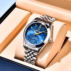 BENYAR 2024 New 40MM Men's Mechanical Watch 50M Waterproof Automatic Diving Watch Luxury Fashion Men's Stainless Steel Watch