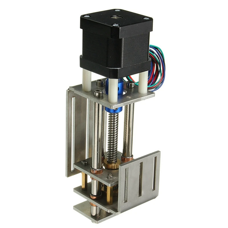 2X CNC Z-Axis Sliding Table CNC Router Kit DIY Milling Small Transmission Module 100Mm Distance Wood Miller Z Axis Motor