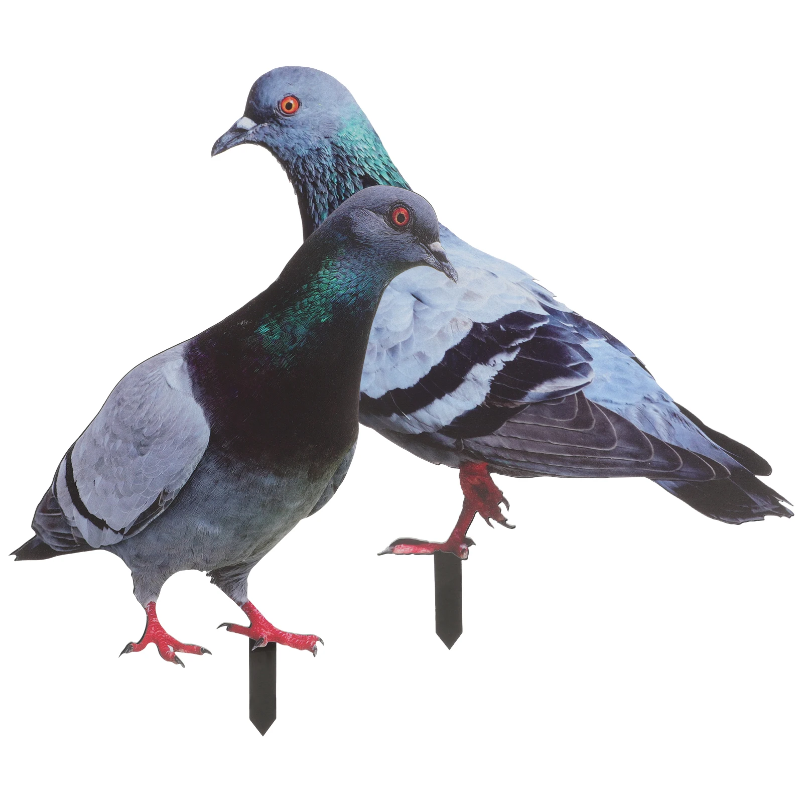 

2 Pcs Yard Sign Lawn Decoration Yard Sign Pigeon Stake Ornament Garden Stake Outdoor Garden Pigeon Insert Adornment