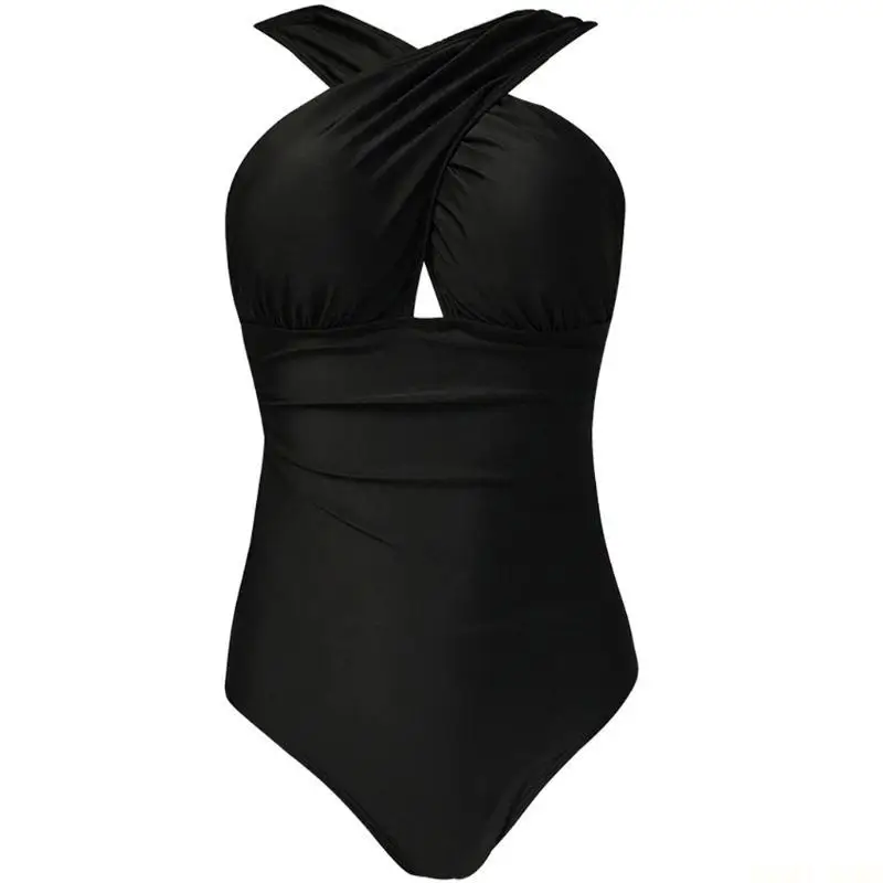 U2JB Women for Cross Bandage Backless for Triangle One-piece Swimsuit Bathing S