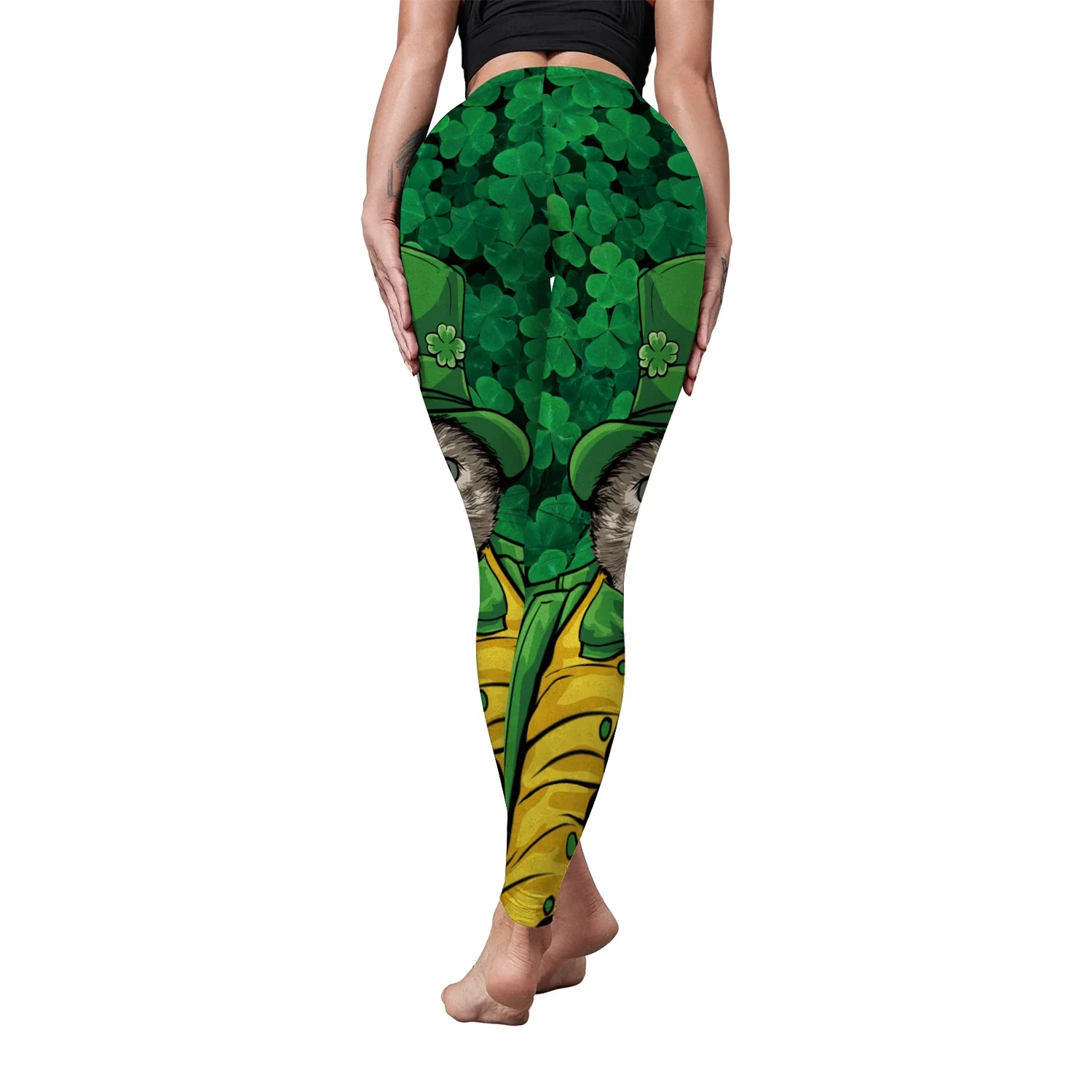 Leggings de fête Shamrock pour femmes, taille haute, collants élastiques doux Irish Everver, pantalons de festival irlandais, habillage de fête