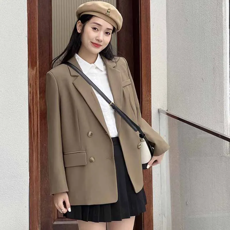 2024 Spring And Autumn AnnalsFemale New Versatile Appear Thin Small Cardigan Blouse Korean Loose Fitting Temperament Small Suit