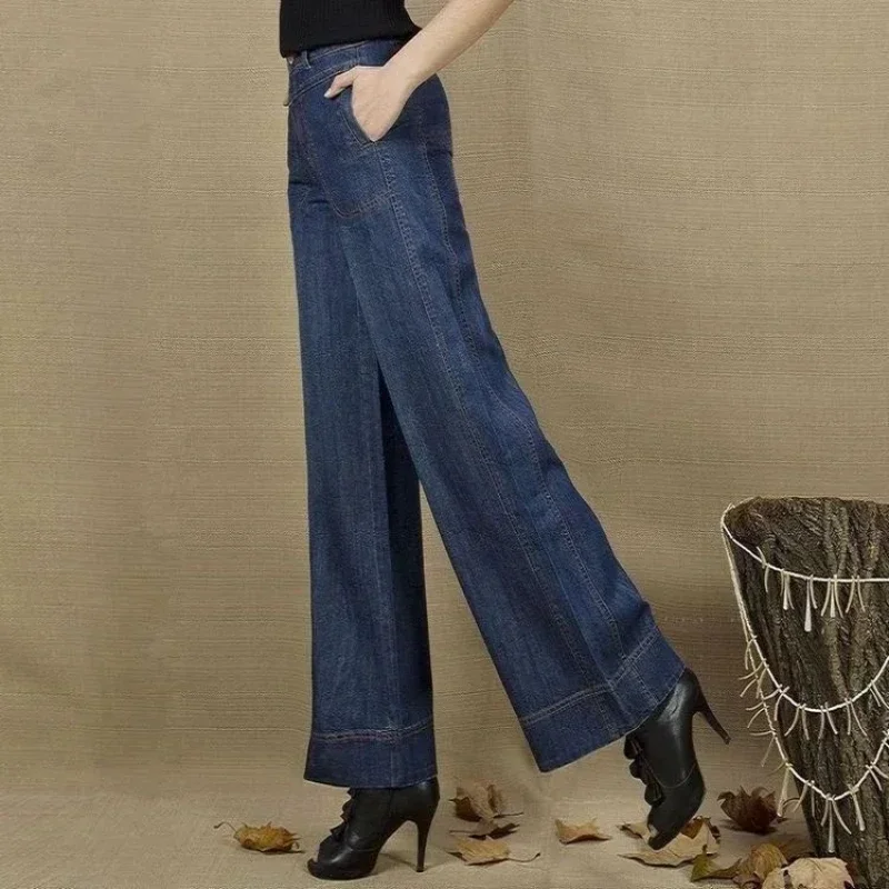 

Jeans Mom High Waist Denim Large Femme Straight Pants for Harajuku Fashion Vintage Clothing Women's Trousers Jean Oversize XQ863